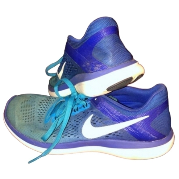 Nike flex 2016 running shoes size 7.5 ombré blue - Picture 11 of 11